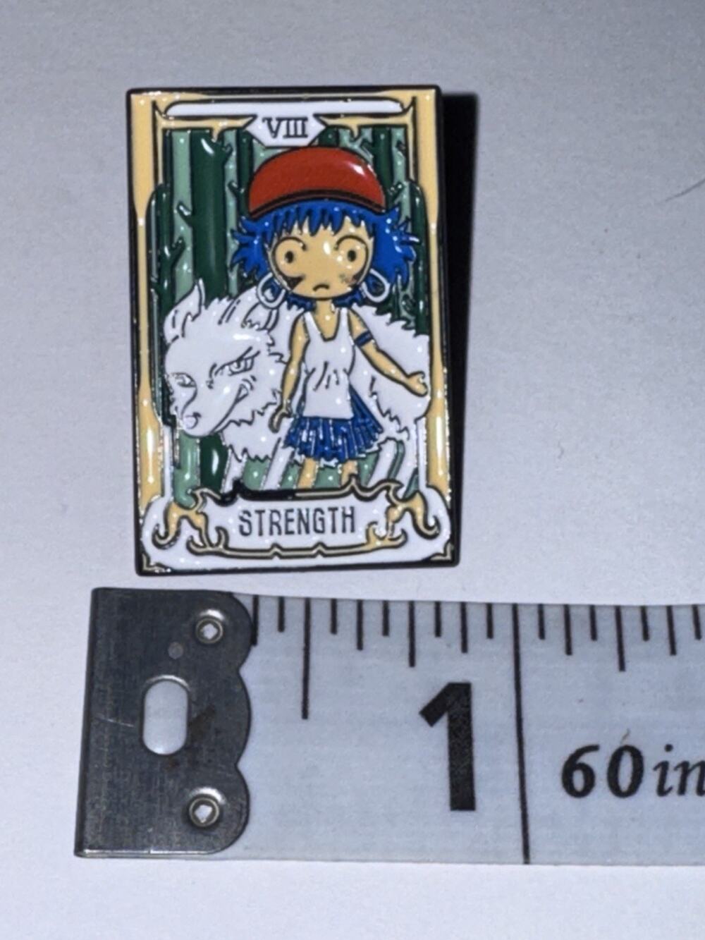 Strength Tarot Card Pin Brooch